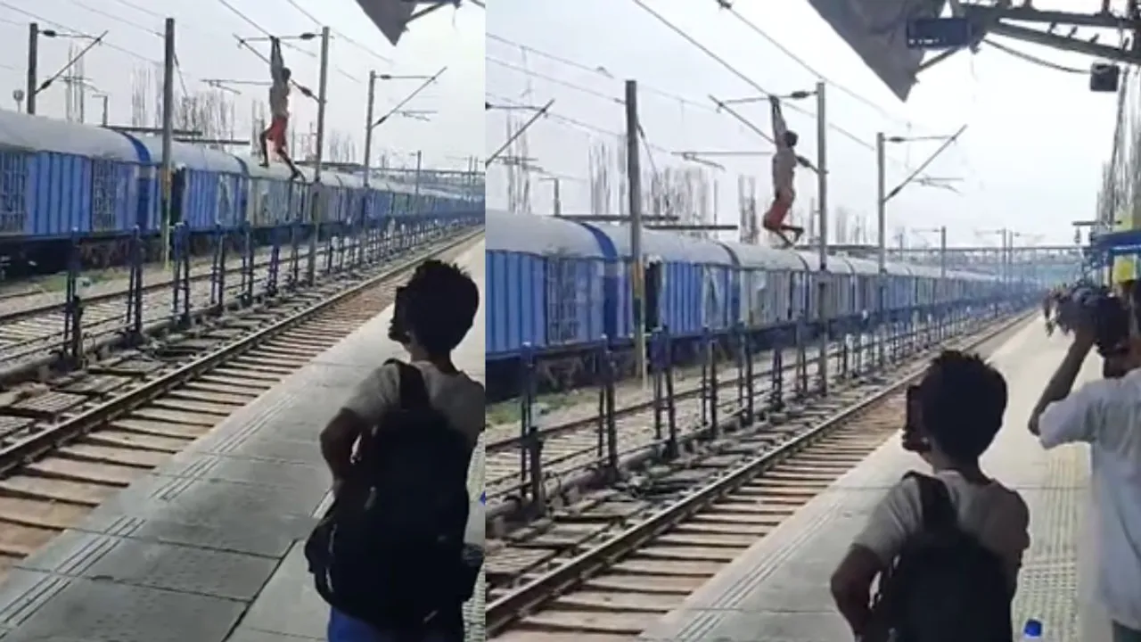 indian railway track wire